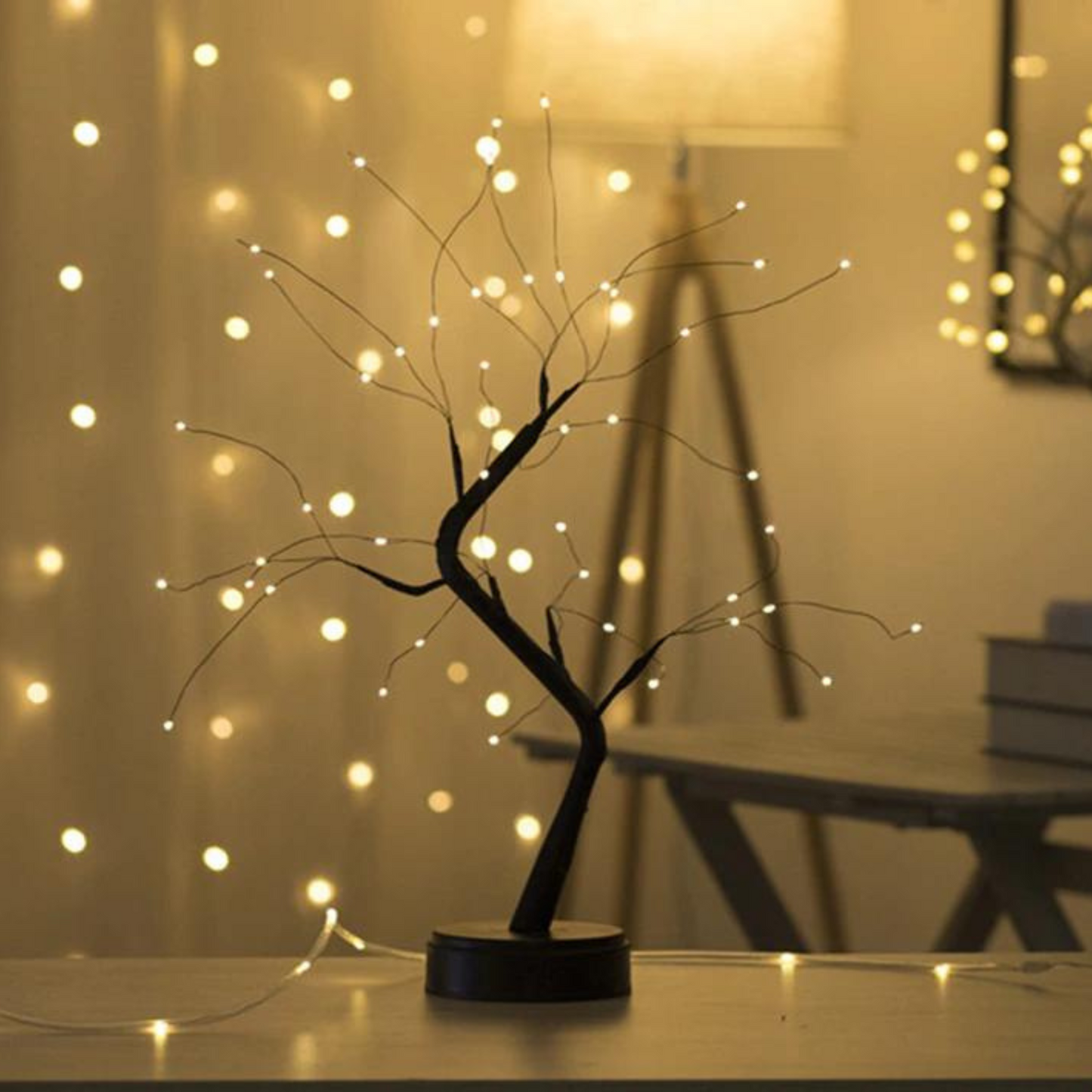 LED Fairy Bonsai Tree Design Table Lamp