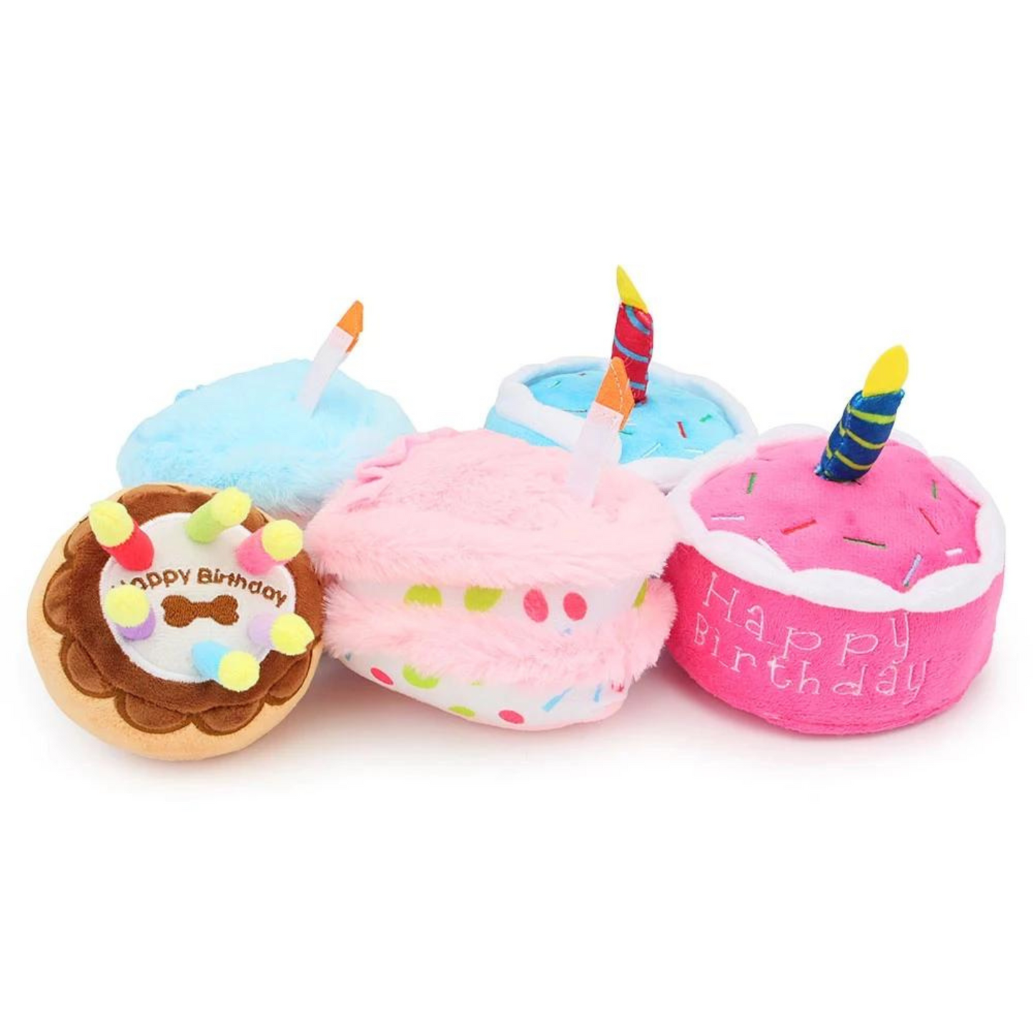 Forever Cake Cute Chewy Toys for Pets - Birthday Chew Toys