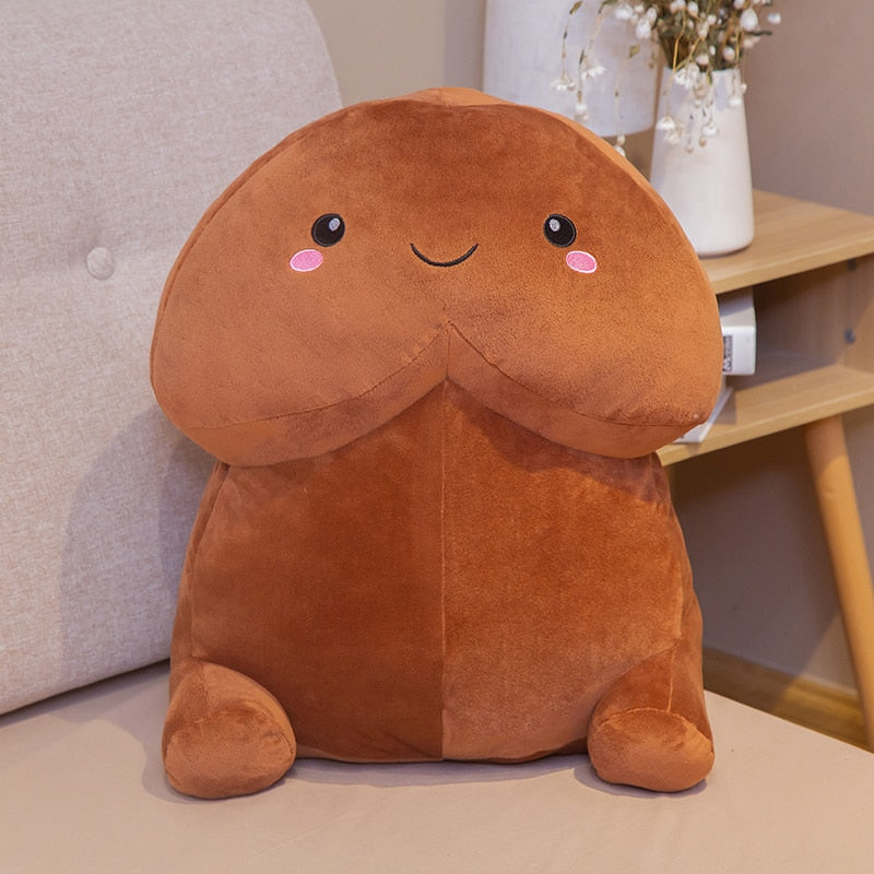 Tiny D Cute Plushie Pillow with Happy Face