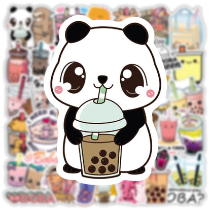 Bubble Tea Waterproof Stickers - 47 Piece Pack