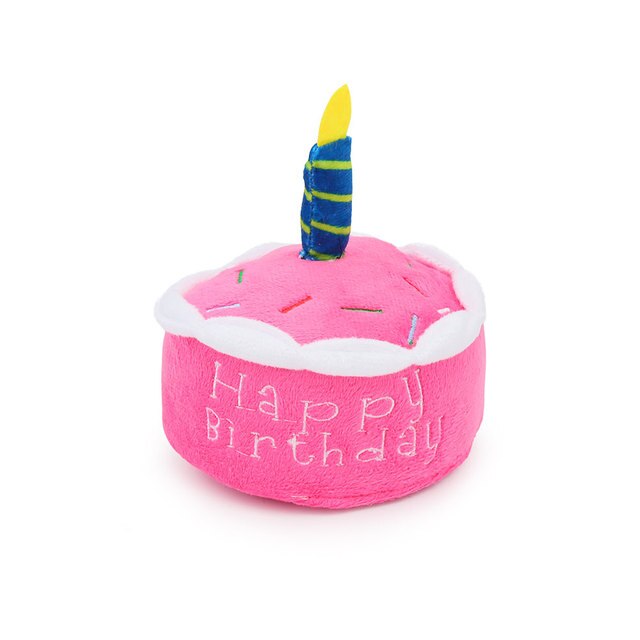 Forever Cake Cute Chewy Toys for Pets - Birthday Chew Toys