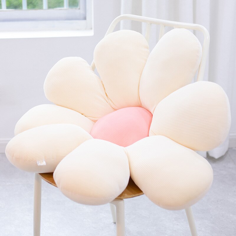 Colorful Daisy Flower Plush Pillow