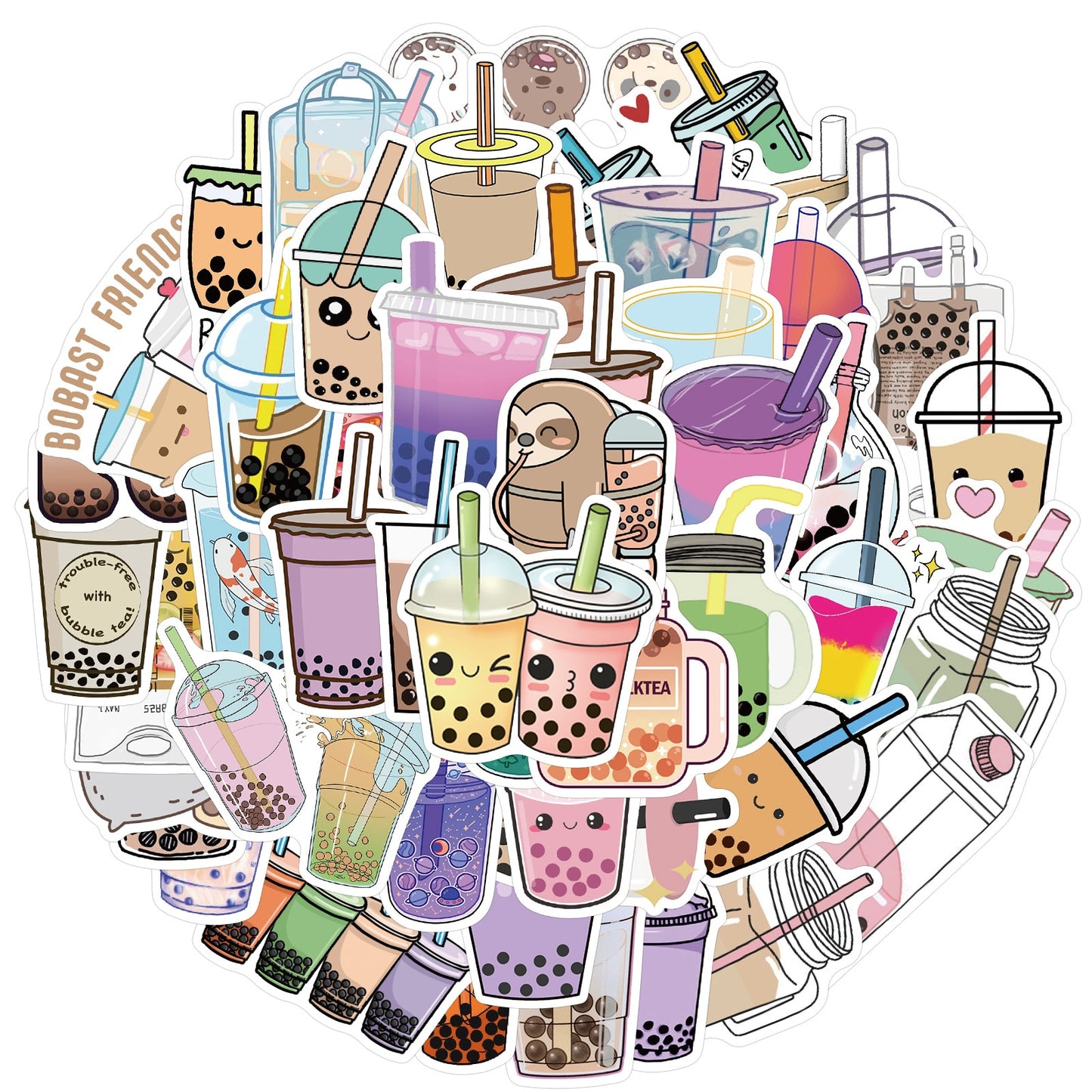 Boba Lover Sticker Set — 50 Piece