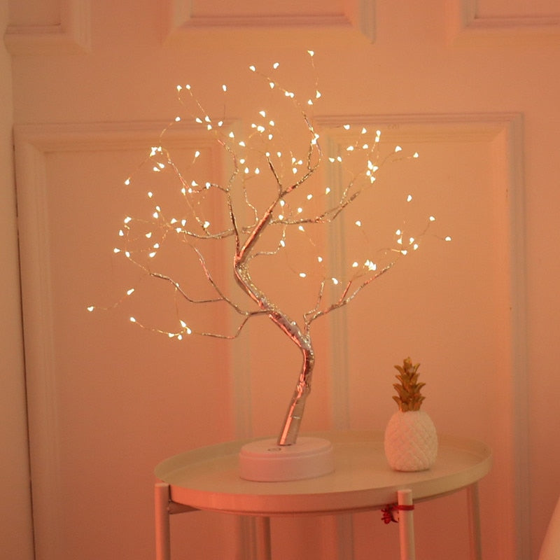 LED Fairy Bonsai Tree Design Table Lamp