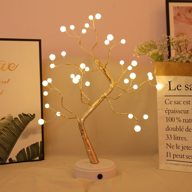 LED Fairy Bonsai Tree Design Table Lamp