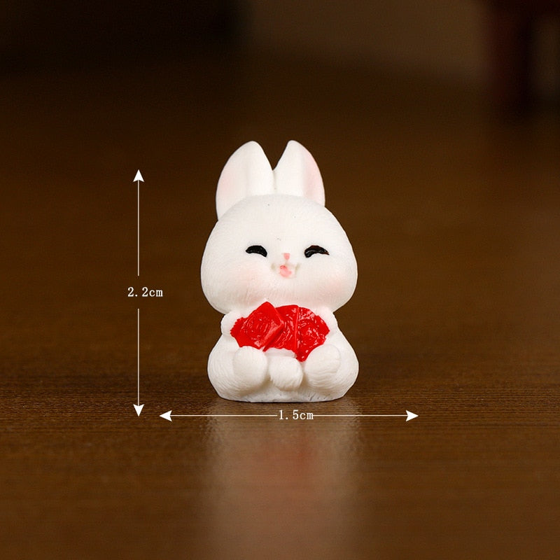 Surplus and Abundance Mini Bunny Ornament — Year of the Rabbit 2023 Decor