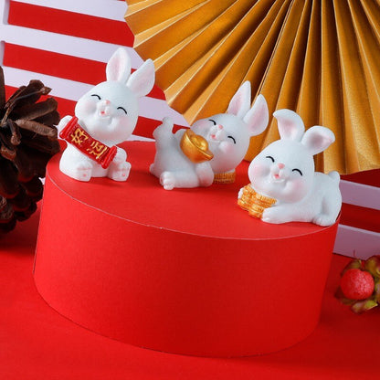 Prosperous Mini Bunny Ornament — Year of the Rabbit 2023 Decor