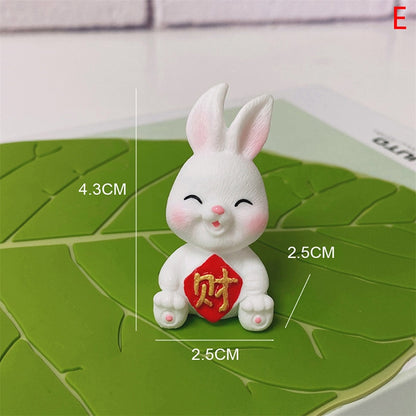 Forever Joyful Miniature Bunny Ornament — Year of the Rabbit 2023 Decor