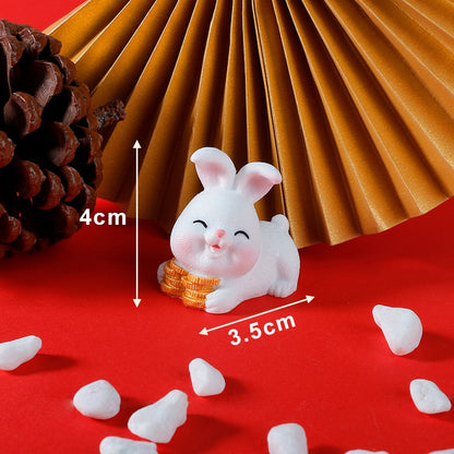 Prosperous Mini Bunny Ornament — Year of the Rabbit 2023 Decor