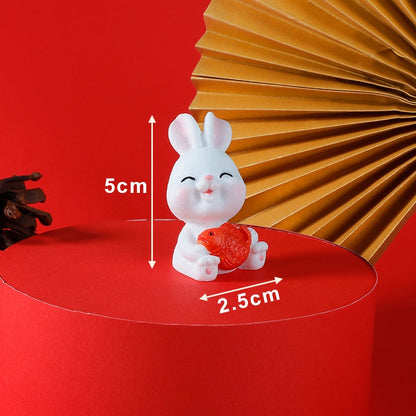 Prosperous Mini Bunny Ornament — Year of the Rabbit 2023 Decor