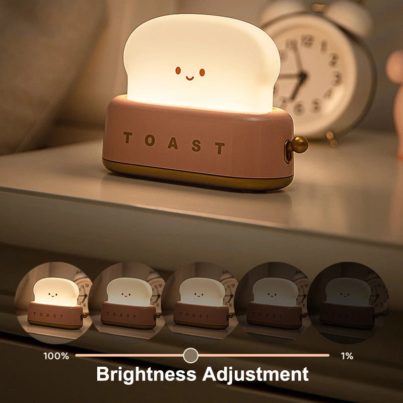 Adorable Toaster Toast Night Light