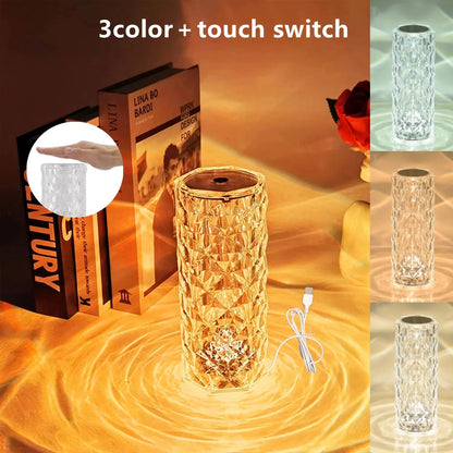 LED Crystal Table Lamp