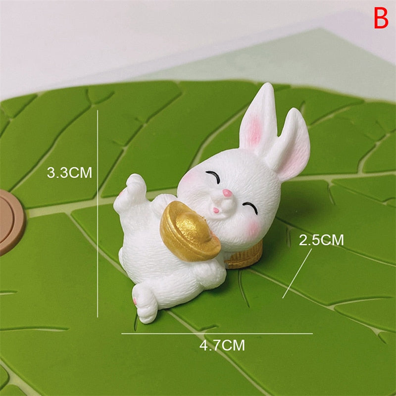 Forever Joyful Miniature Bunny Ornament — Year of the Rabbit 2023 Decor