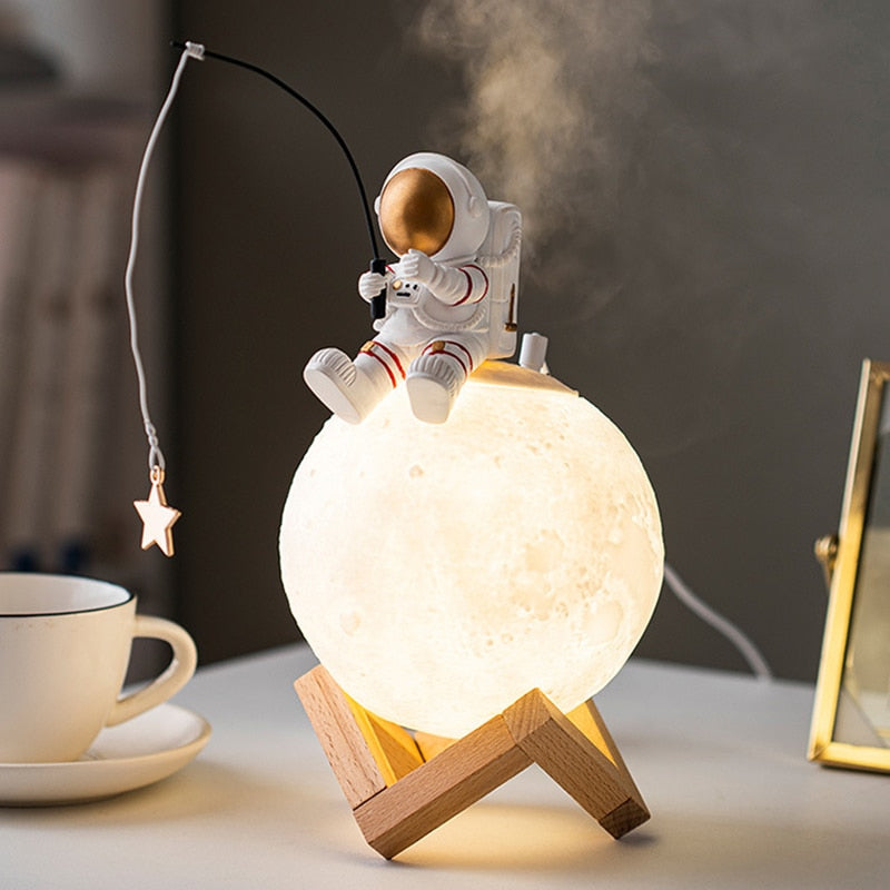 LED Moon Night Light with Astronaut