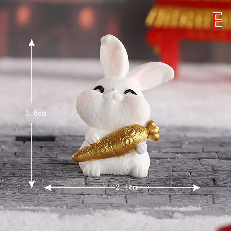 Forever Joyful Miniature Bunny Ornament — Year of the Rabbit 2023 Decor