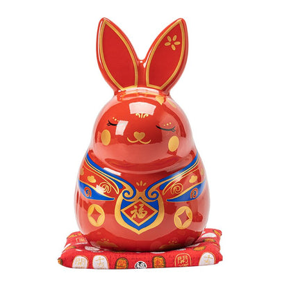 Flourishing Wealth Bunny Ornament Decor — Year of the Rabbit